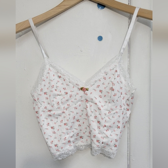 no brand Other - Floral Lace Trim Set Top And Bottom Size Small